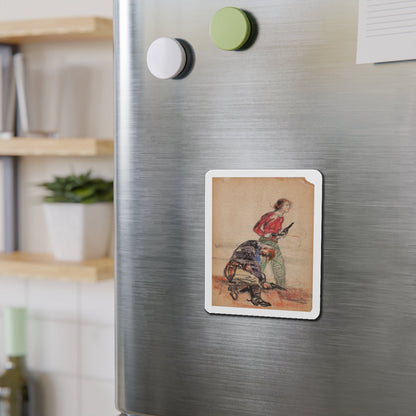 Set of six story illustrations (6) (Magazine Illustration) Refrigerator Magnet-The Sticker Space