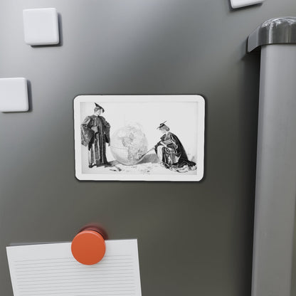 Setting the World on Fire, c. 1905 (Magazine Illustration) Refrigerator Magnet-The Sticker Space