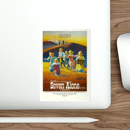Seven Alone 1974 Movie Poster STICKER Vinyl Die-Cut Decal-The Sticker Space