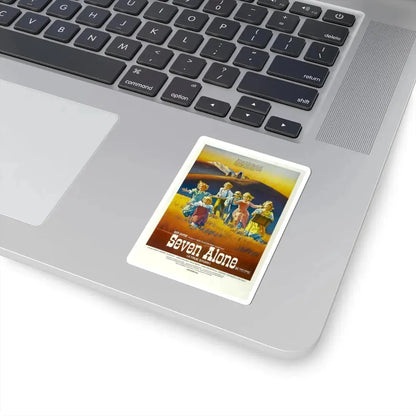 Seven Alone 1974 Movie Poster - STICKER Vinyl Kiss-Cut Decal - The Sticker Space