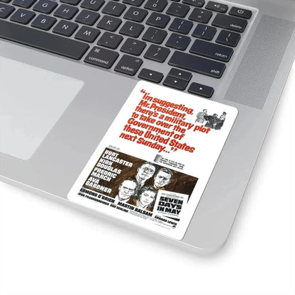 Seven Days in May 1964 Movie Poster - STICKER Vinyl Kiss-Cut Decal - The Sticker Space