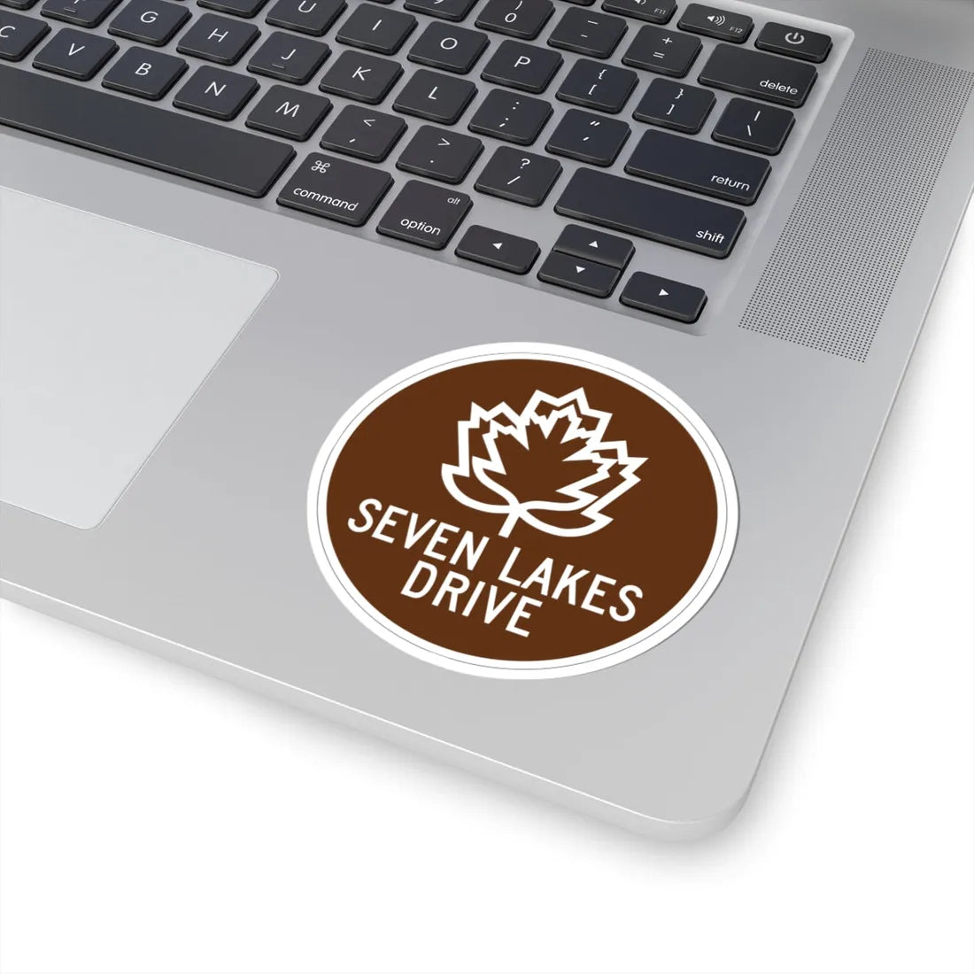 Seven Lakes Drive Shield (New York) (Road Sign) STICKER Vinyl Kiss-Cut Decal - The Sticker Space