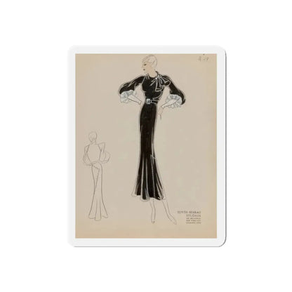 Seven Studio Designs, circa 1930 and 1950 1 (Magazine Illustration) Refrigerator Magnet 4 Inch Die-Cut - The Sticker Space