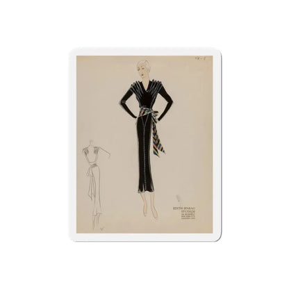 Seven Studio Designs, circa 1930 and 1950 2 (Magazine Illustration) Refrigerator Magnet 6 Inch Die-Cut - The Sticker Space