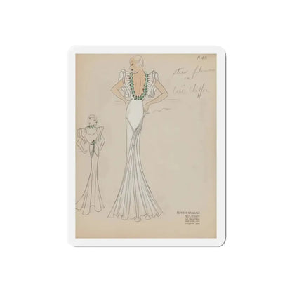 Seven Studio Designs, circa 1930 and 1950 3 (Magazine Illustration) Refrigerator Magnet 4 Inch Die-Cut - The Sticker Space