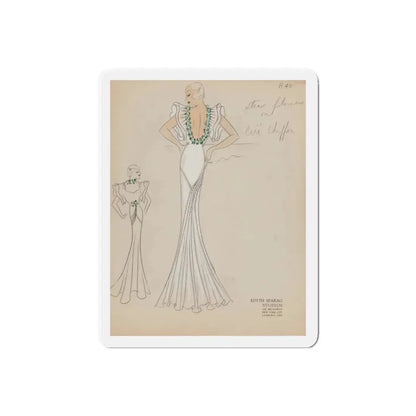 Seven Studio Designs, circa 1930 and 1950 3 (Magazine Illustration) Refrigerator Magnet 6 Inch Die-Cut - The Sticker Space