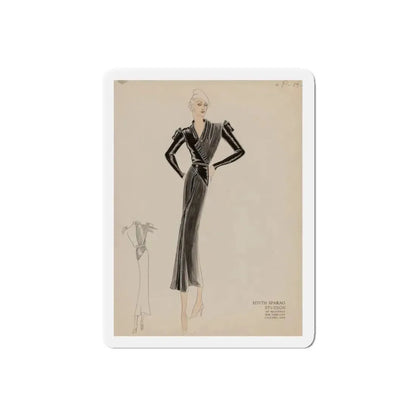 Seven Studio Designs, circa 1930 and 1950 4 (Magazine Illustration) Refrigerator Magnet 6 Inch Die-Cut - The Sticker Space