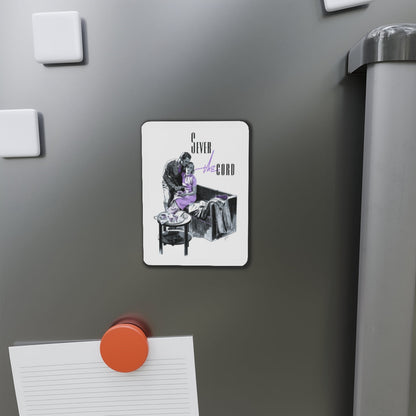 Sever the Cord (Magazine Illustration) Refrigerator Magnet-The Sticker Space