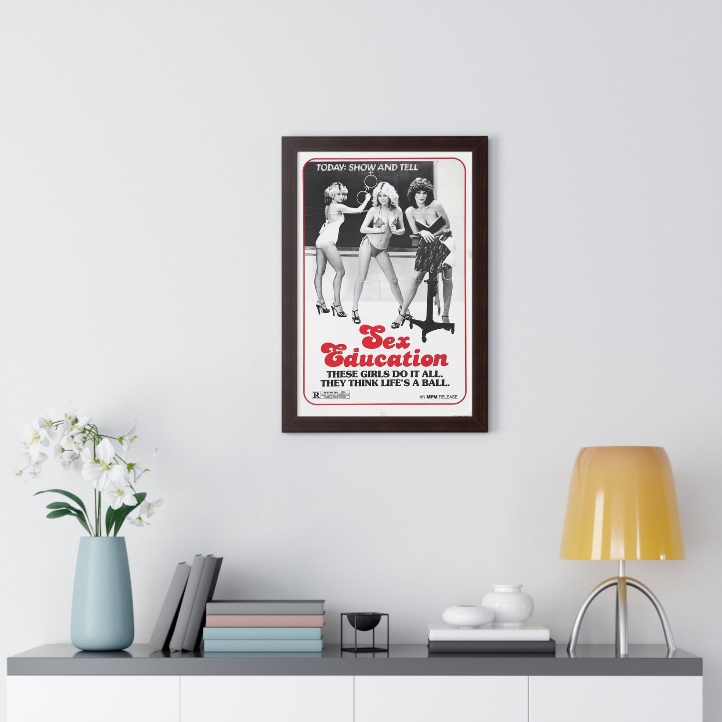 SEX EDUCATION 1979 - Framed Movie Poster-The Sticker Space