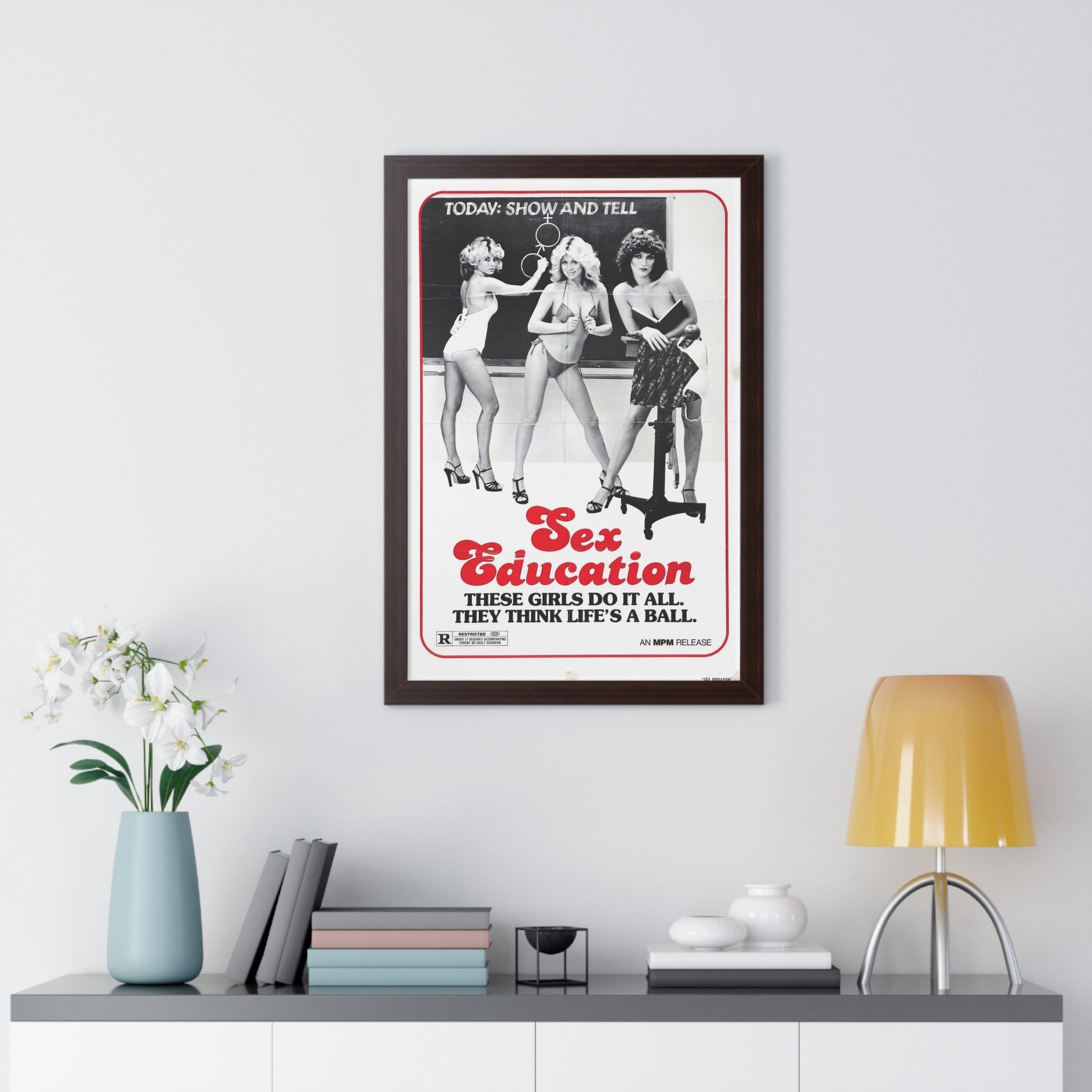 SEX EDUCATION 1979 - Framed Movie Poster-The Sticker Space