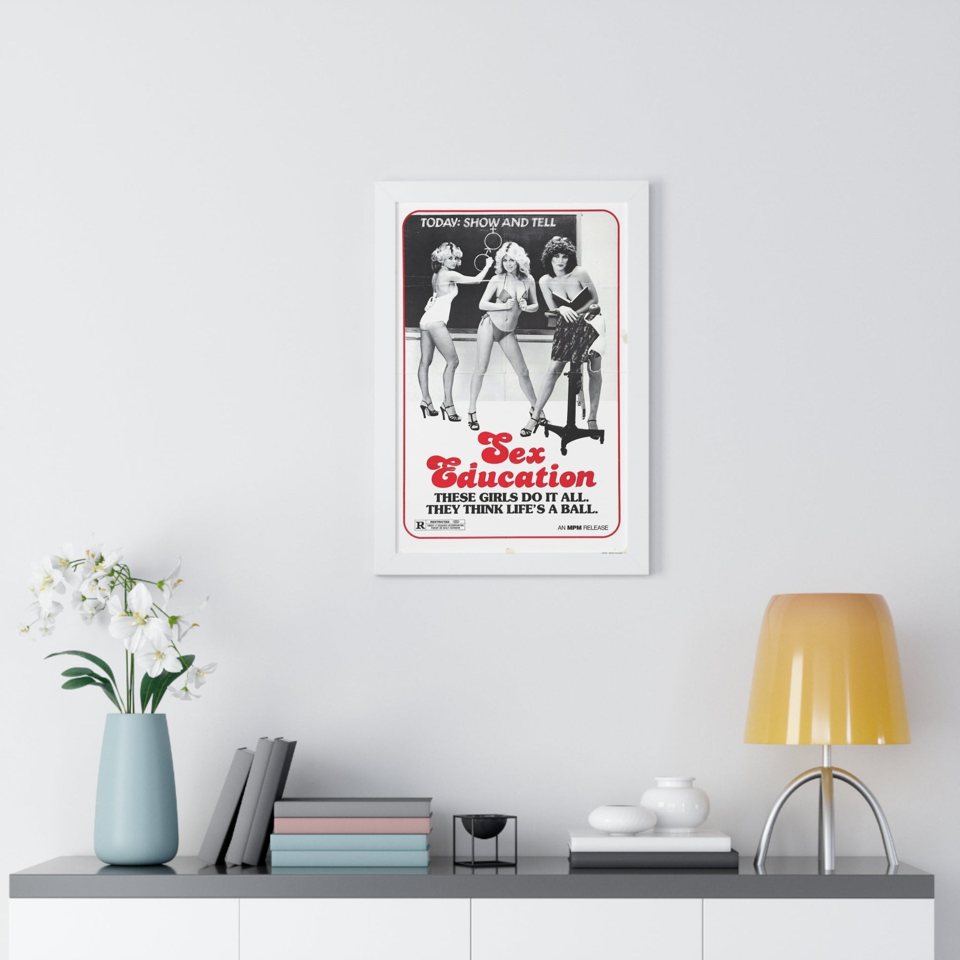 SEX EDUCATION 1979 - Framed Movie Poster-The Sticker Space