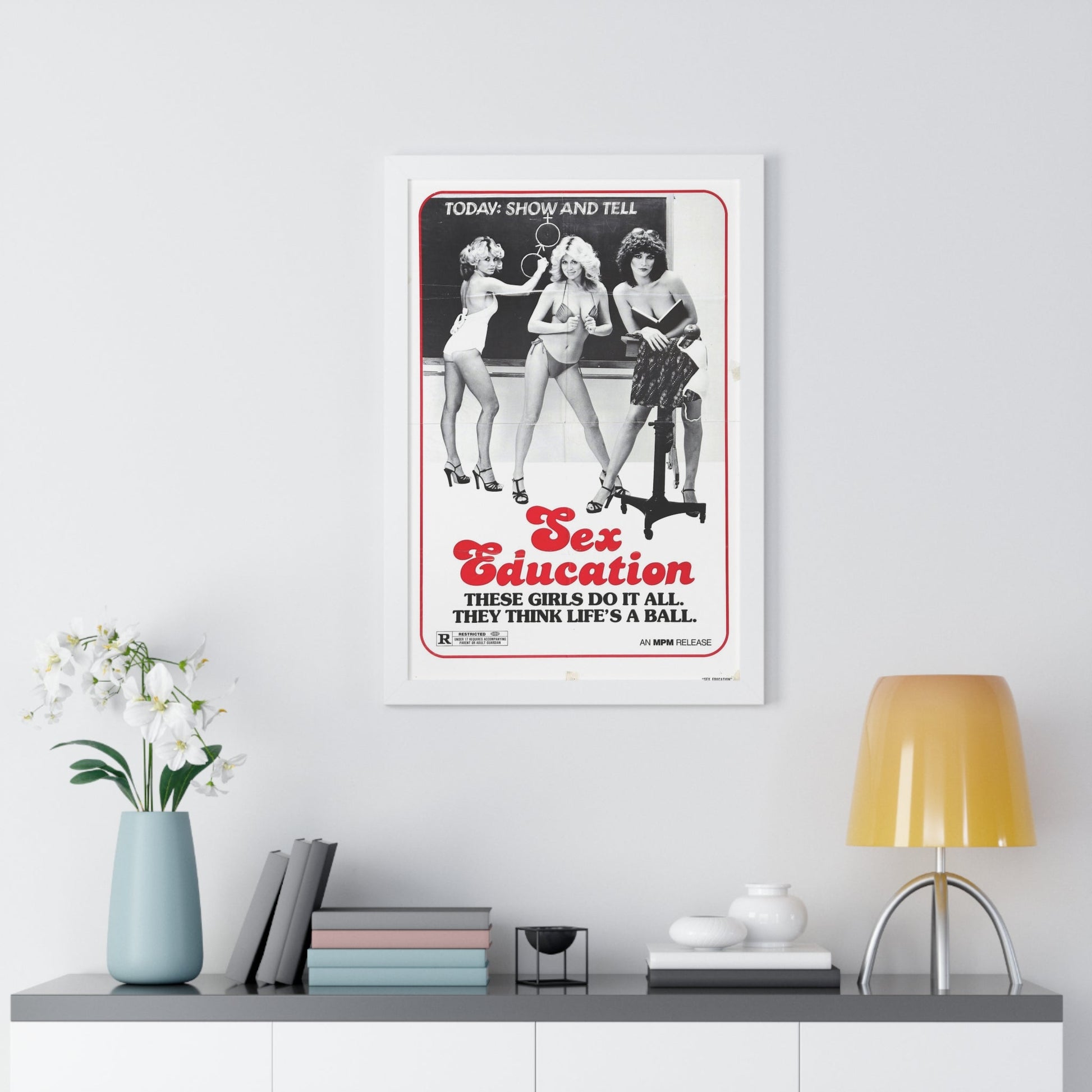 SEX EDUCATION 1979 - Framed Movie Poster-The Sticker Space