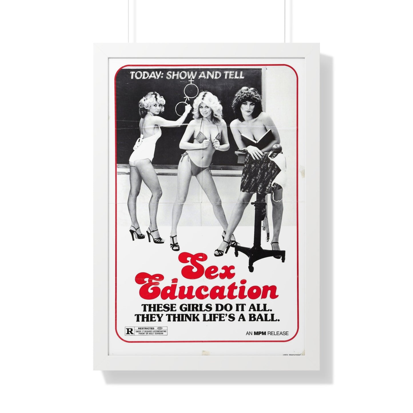 SEX EDUCATION 1979 - Framed Movie Poster-20" x 30"-The Sticker Space