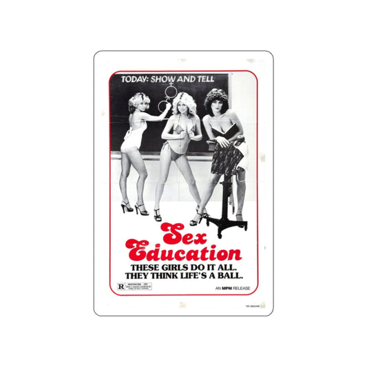 SEX EDUCATION 1979 Movie Poster STICKER Vinyl Die-Cut Decal-White-The Sticker Space