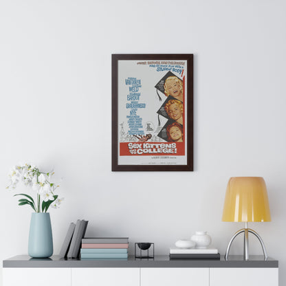 SEX KITTENS GO TO COLLEGE 1960 - Framed Movie Poster-The Sticker Space