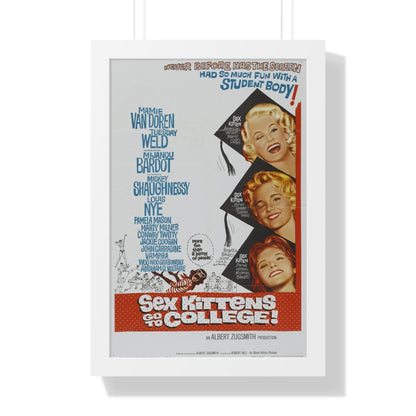 SEX KITTENS GO TO COLLEGE 1960 - Framed Movie Poster-16″ x 24″-The Sticker Space