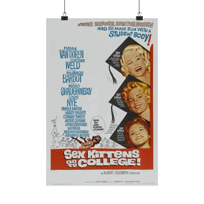 SEX KITTENS GO TO COLLEGE 1960 - Paper Movie Poster 12″ x 18″ Matte - The Sticker Space