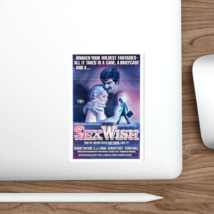 SEX WISH 1976 Movie Poster STICKER Vinyl Die-Cut Decal-The Sticker Space