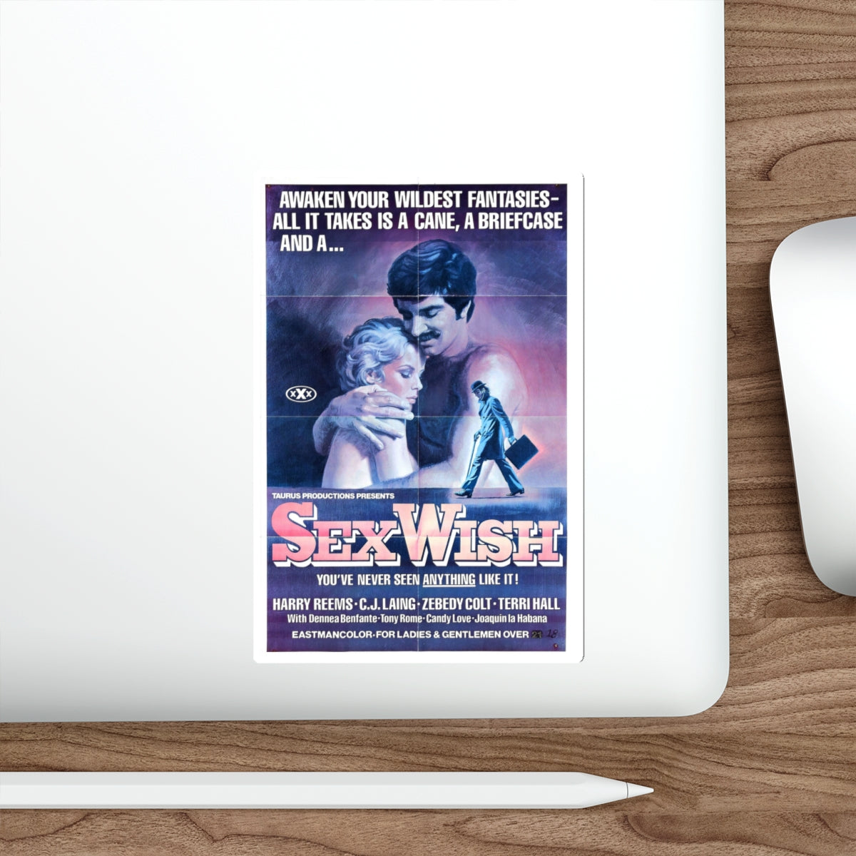 SEX WISH 1976 Movie Poster STICKER Vinyl Die-Cut Decal-The Sticker Space