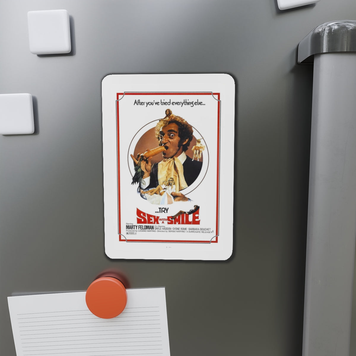 SEX WITH A SMILE 1976 Movie Poster - Refrigerator Magnet-The Sticker Space