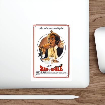 SEX WITH A SMILE 1976 Movie Poster STICKER Vinyl Die-Cut Decal-The Sticker Space