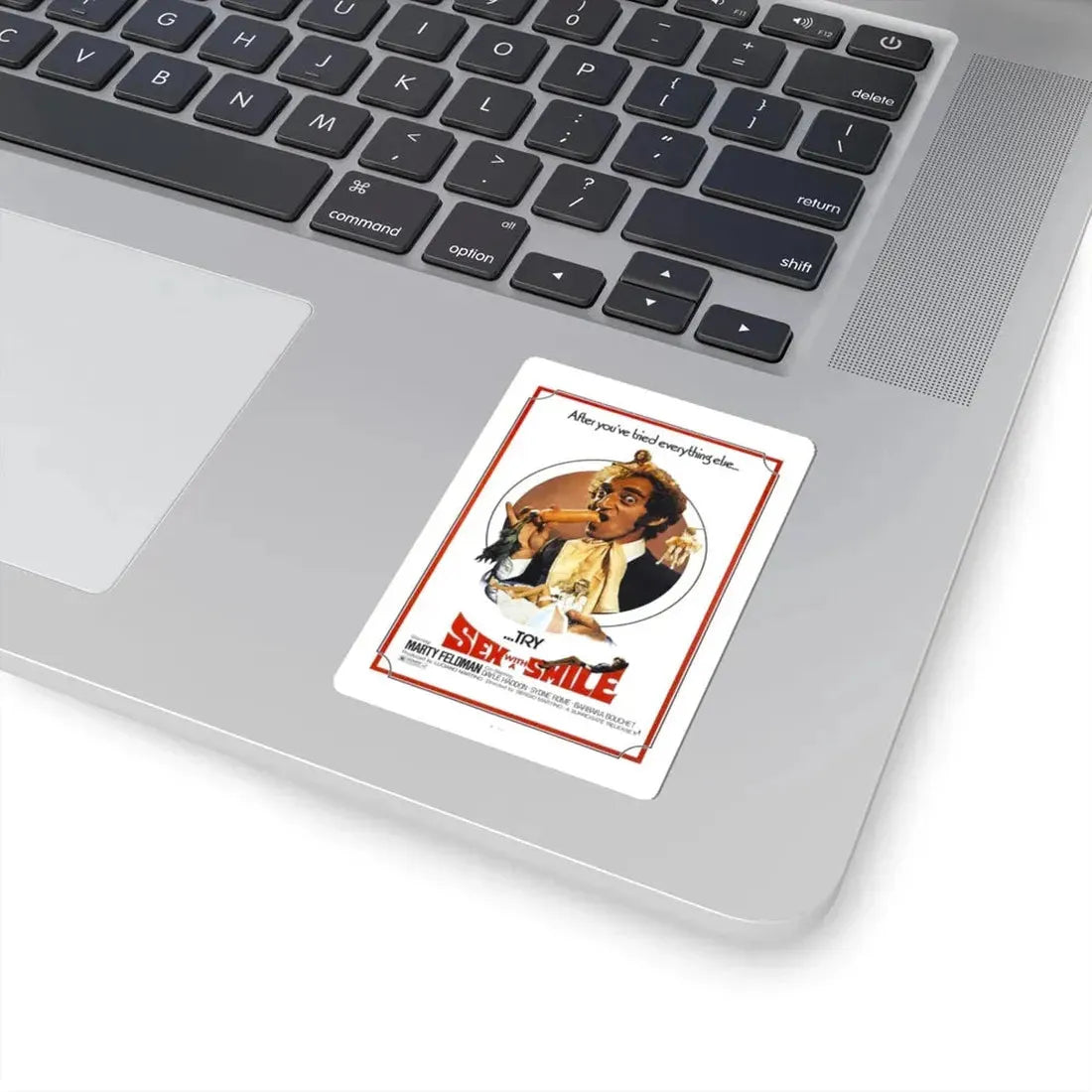 SEX WITH A SMILE 1976 Movie Poster - STICKER Vinyl Kiss-Cut Decal - The Sticker Space