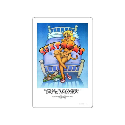 SEXTOONS 1975 Movie Poster STICKER Vinyl Die-Cut Decal 2 Inch - The Sticker Space