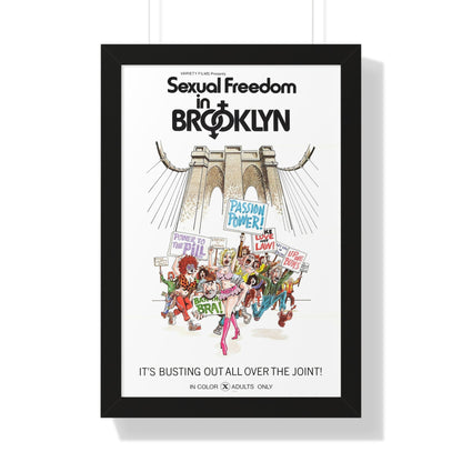 SEXUAL FREEDOM IN BROOKLYN 1975 - Framed Movie Poster-16″ x 24″-The Sticker Space