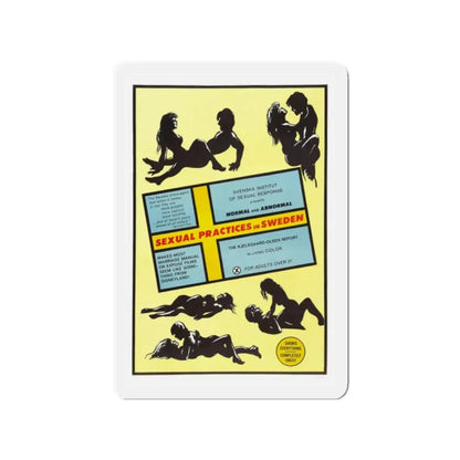 SEXUAL PRACTICES IN SWEDEN 1970 Movie Poster - Refrigerator Magnet 2 Inch Die-Cut - The Sticker Space