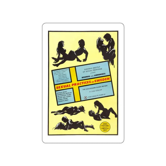 SEXUAL PRACTICES IN SWEDEN 1970 Movie Poster STICKER Vinyl Die-Cut Decal 2 Inch - The Sticker Space