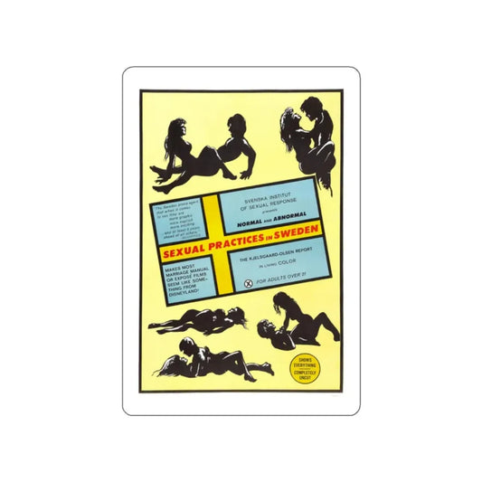 SEXUAL PRACTICES IN SWEDEN 1970 Movie Poster STICKER Vinyl Die-Cut Decal 2 Inch - The Sticker Space