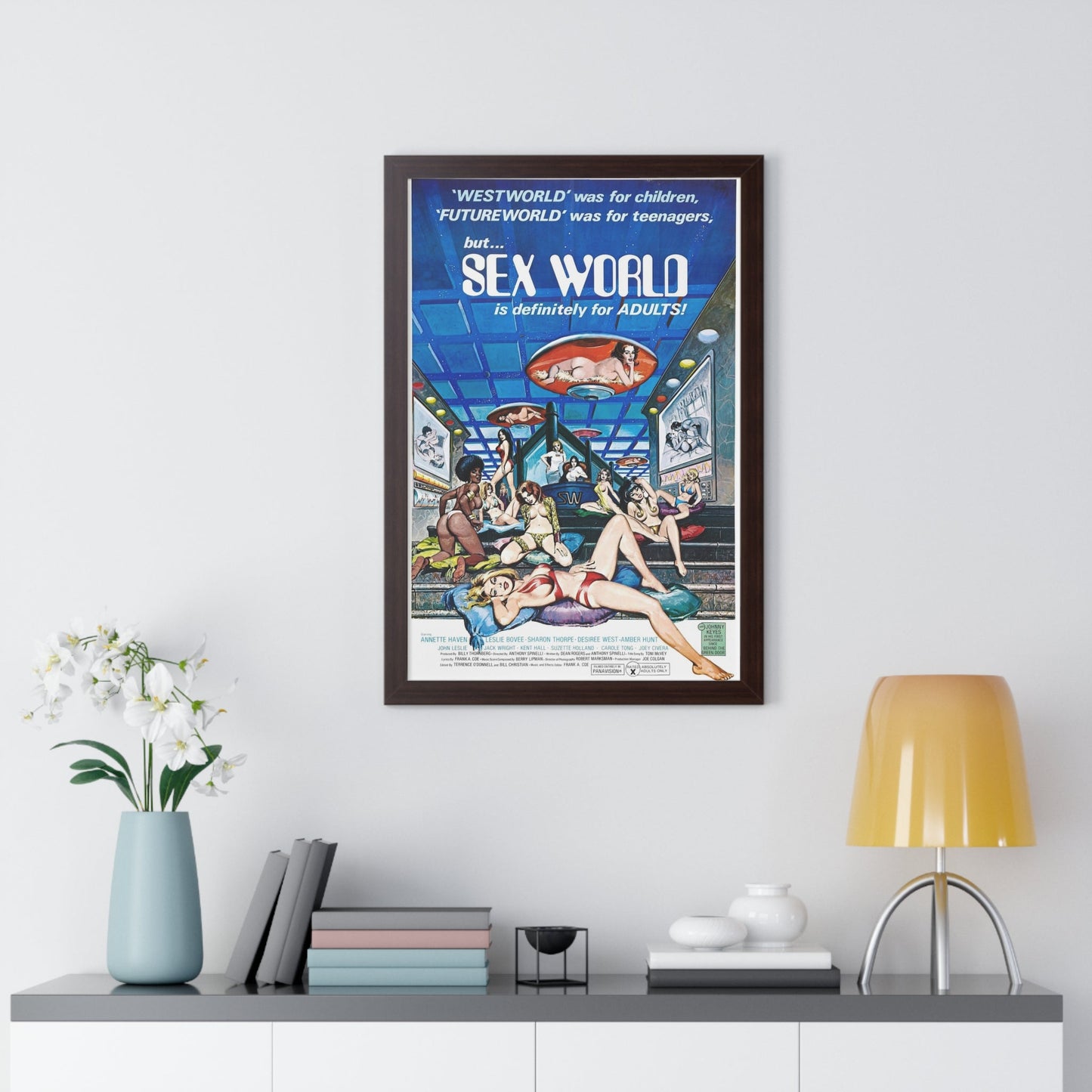 SEXWORLD 1978 - Framed Movie Poster-The Sticker Space