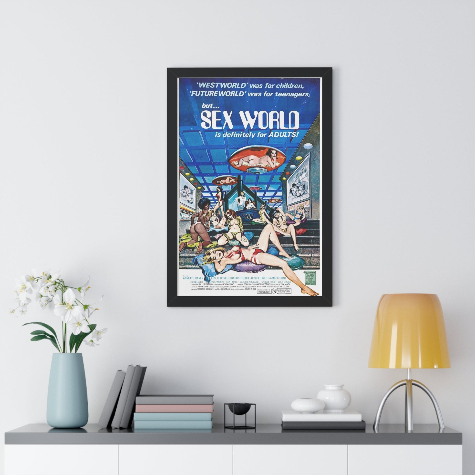 SEXWORLD 1978 - Framed Movie Poster-The Sticker Space