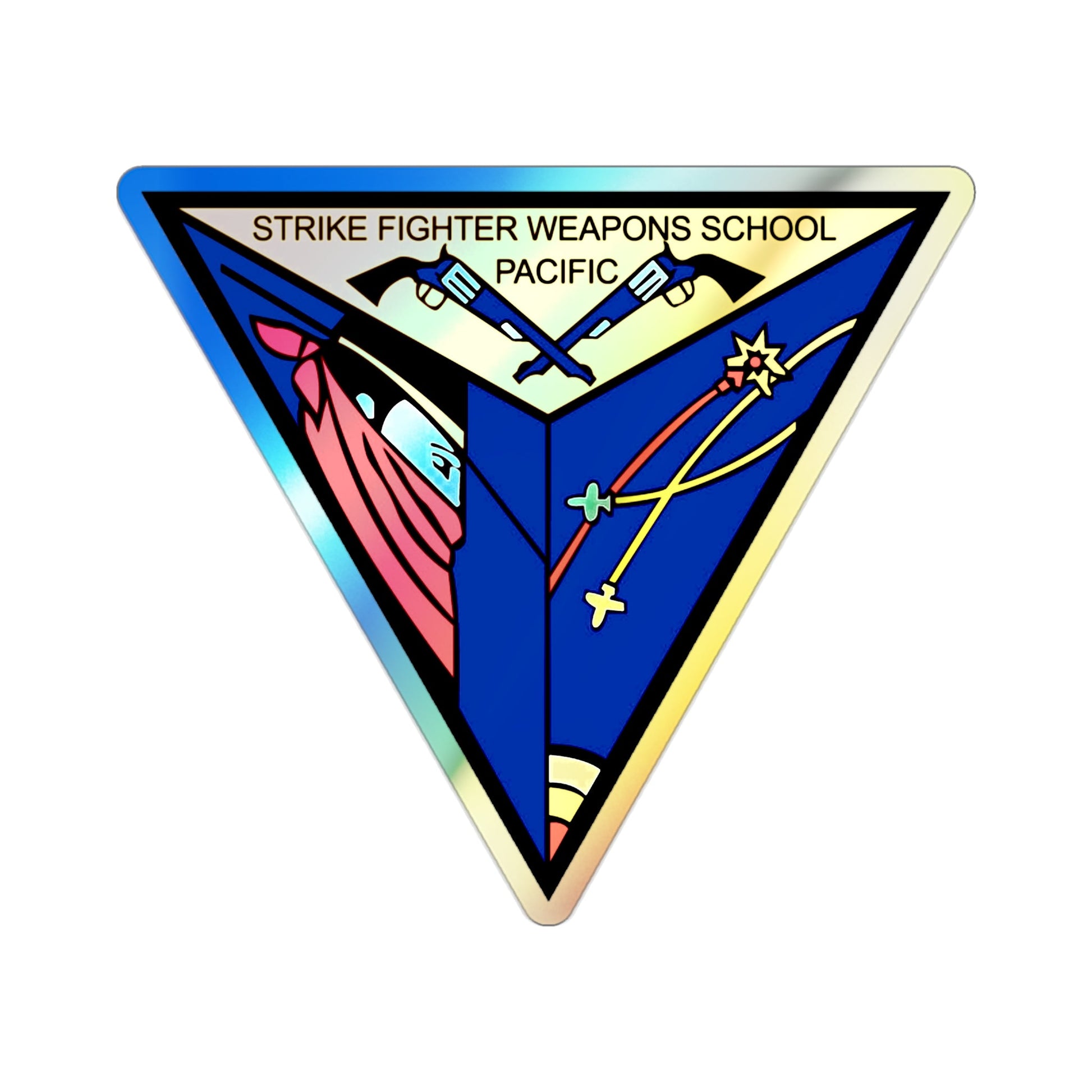 SFWSP Strike Fighter Weapons School Pacific (U.S. Navy) Holographic STICKER Die-Cut Vinyl Decal-2 Inch-The Sticker Space