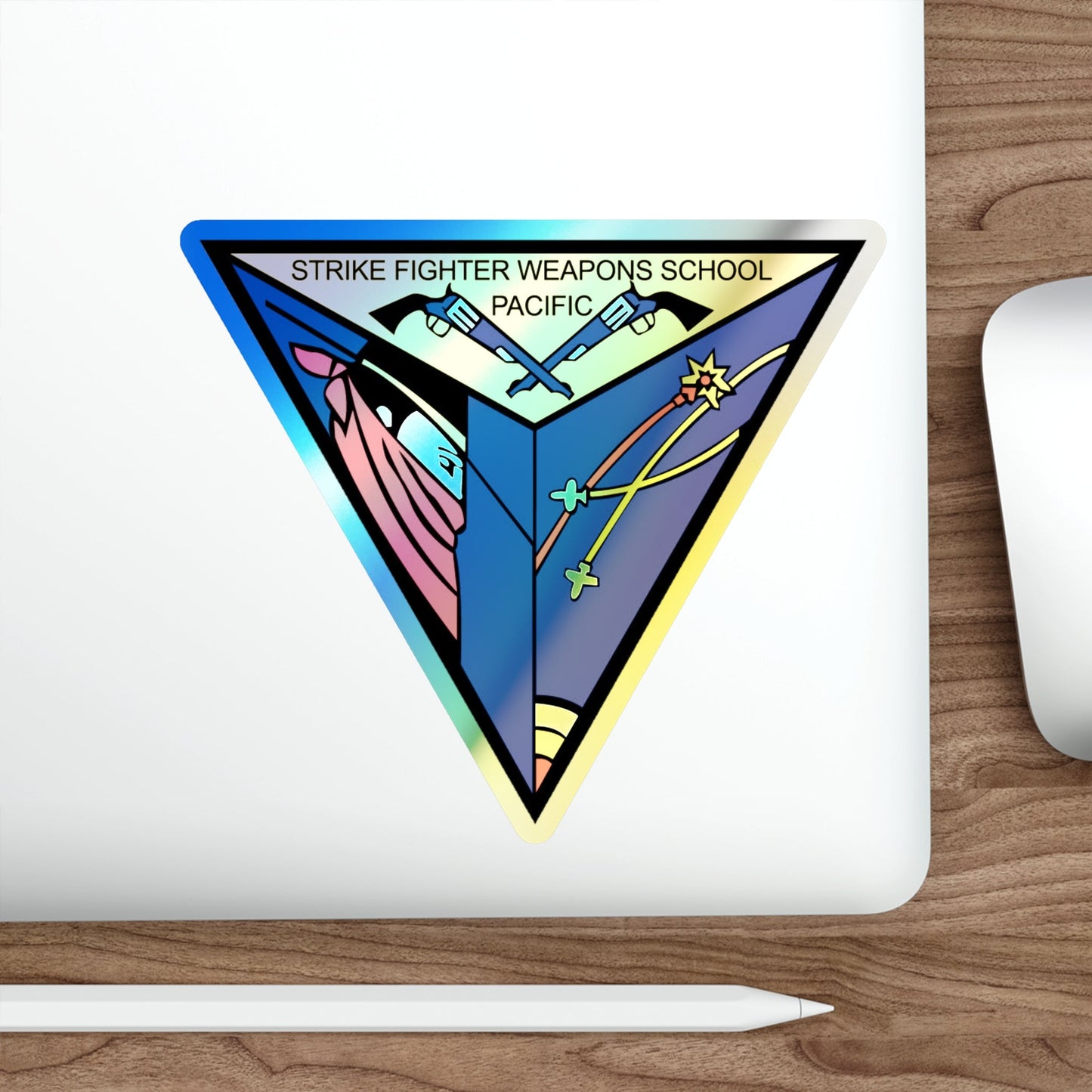 SFWSP Strike Fighter Weapons School Pacific (U.S. Navy) Holographic STICKER Die-Cut Vinyl Decal-The Sticker Space