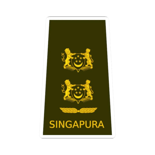 SGEOS SLTC (Singapore) (Military Rank) STICKER Vinyl Kiss-Cut Decal 2 Inch White - The Sticker Space