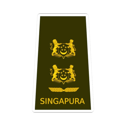 SGEOS SLTC (Singapore) (Military Rank) STICKER Vinyl Kiss-Cut Decal 3 Inch White - The Sticker Space