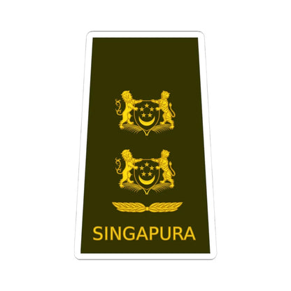 SGEOS SLTC (Singapore) (Military Rank) STICKER Vinyl Kiss-Cut Decal 4 Inch White - The Sticker Space