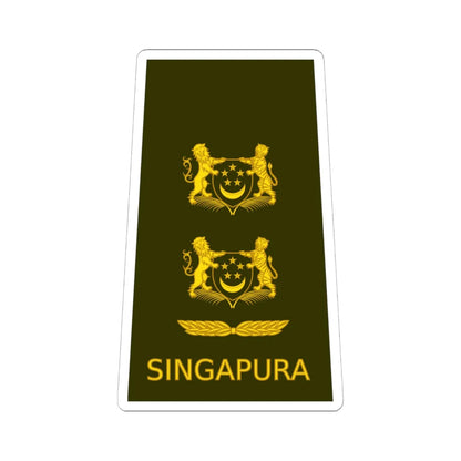 SGEOS SLTC (Singapore) (Military Rank) STICKER Vinyl Kiss-Cut Decal 6 Inch White - The Sticker Space