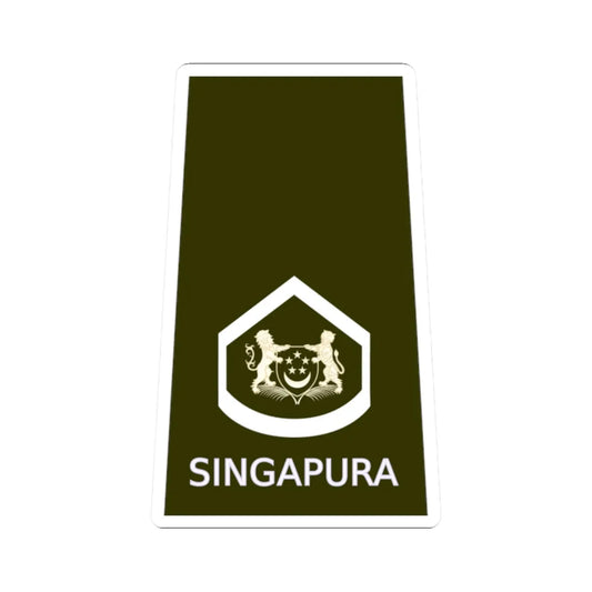 SGEWO 2WO (Singapore) (Military Rank) STICKER Vinyl Kiss-Cut Decal 2 Inch White - The Sticker Space