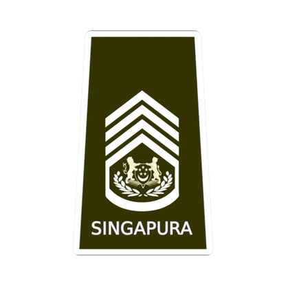 SGEWO CWO (Singapore) (Military Rank) STICKER Vinyl Kiss-Cut Decal 2 Inch White - The Sticker Space