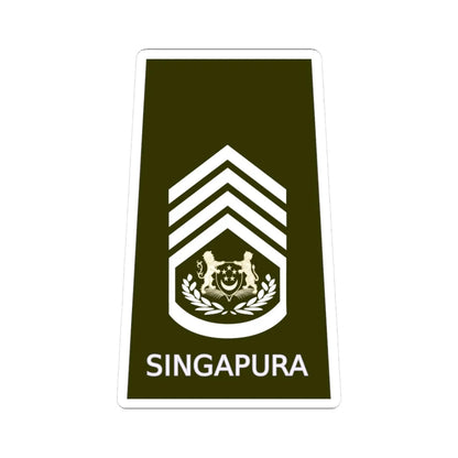 SGEWO CWO (Singapore) (Military Rank) STICKER Vinyl Kiss-Cut Decal 3 Inch White - The Sticker Space