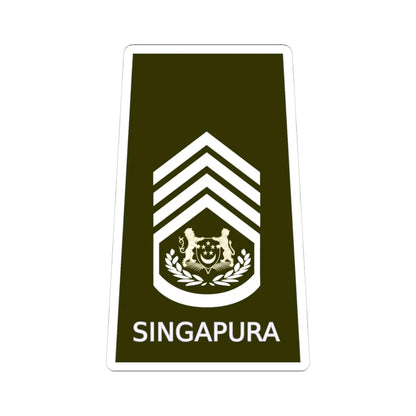 SGEWO CWO (Singapore) (Military Rank) STICKER Vinyl Kiss-Cut Decal 4 Inch White - The Sticker Space