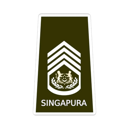 SGEWO CWO (Singapore) (Military Rank) STICKER Vinyl Kiss-Cut Decal 6 Inch White - The Sticker Space
