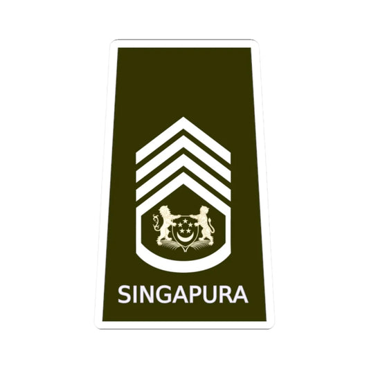 SGEWO SWO (Singapore) (Military Rank) STICKER Vinyl Kiss-Cut Decal 2 Inch White - The Sticker Space