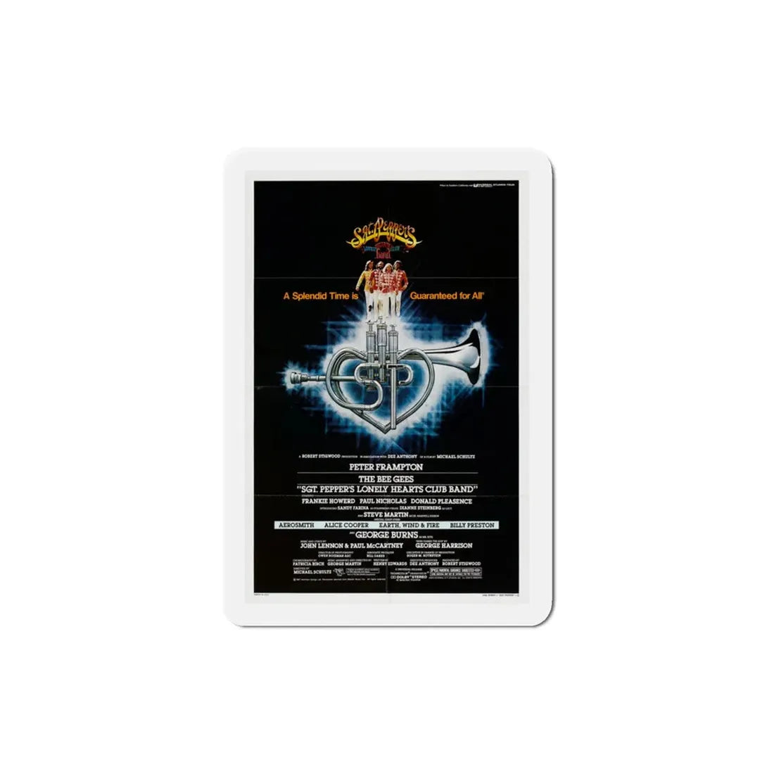 Sgt Pepper's Lonely Hearts Club Band 1978 Movie Poster Refrigerator Magnet 3 Inch - The Sticker Space