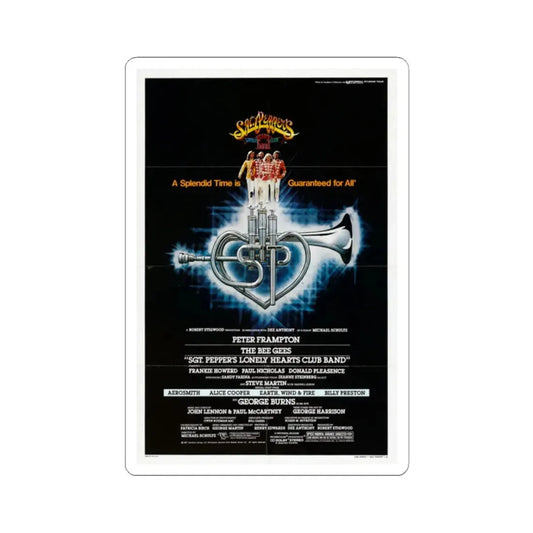 Sgt Pepper's Lonely Hearts Club Band 1978 Movie Poster - STICKER Vinyl Kiss-Cut Decal 2 Inch White - The Sticker Space