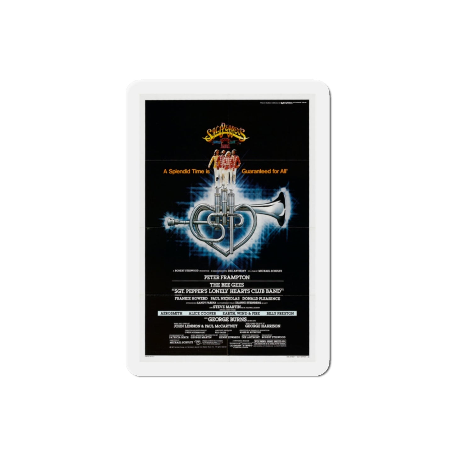 Sgt Pepper's Lonely Hearts Club Band 1978 Movie Poster Die-Cut Magnet-2 Inch-The Sticker Space