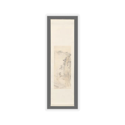 Sha Fu - Woman lost in thought beneath a wutong tree - late 19th or early 20th v2 - STICKER Vinyl Kiss-Cut Decal