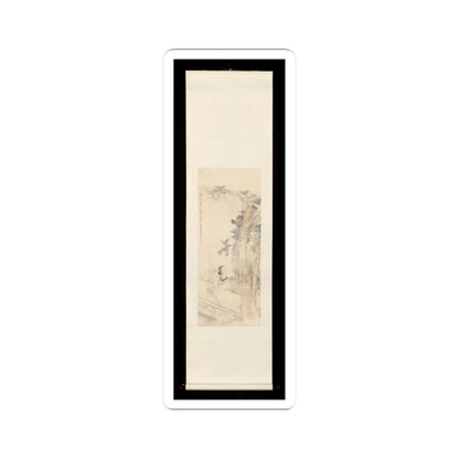 Sha Fu - Woman lost in thought beneath a wutong tree - late 19th or early 20th v2 - STICKER Vinyl Kiss-Cut Decal